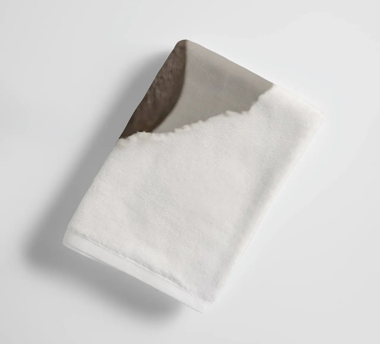 Lyrebird Portrait Through Paper — Minimalist Bird Art Print towel by Cut-out Critter Gallery