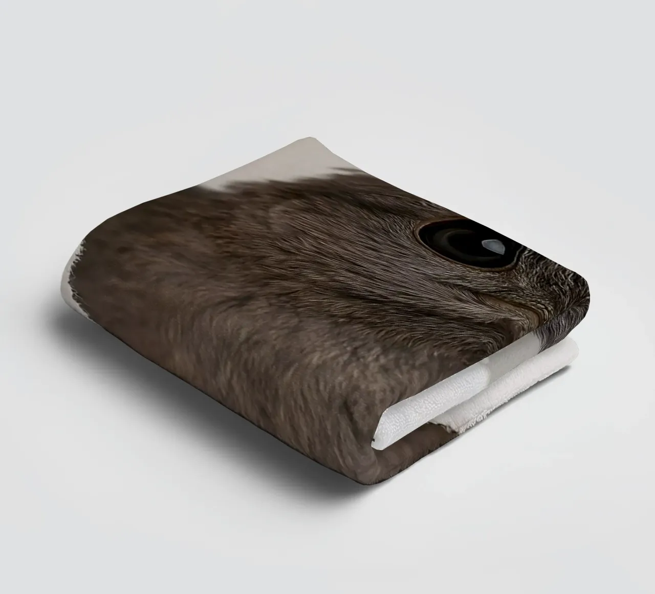 Lelievogel Portret door papier - Minimalistische vogelkunstdruk badhanddoek van Cut-out Critter Gallery