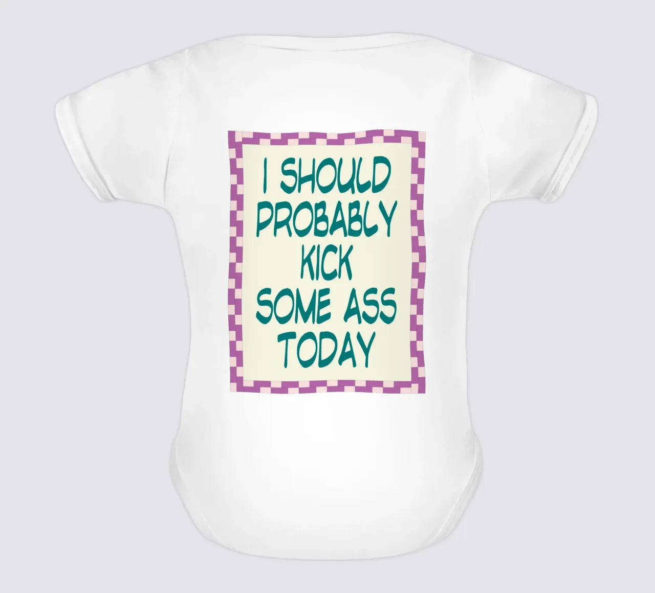 Probabilmente dovrei prendere a calci body neonato maniche corte da Rawghenee