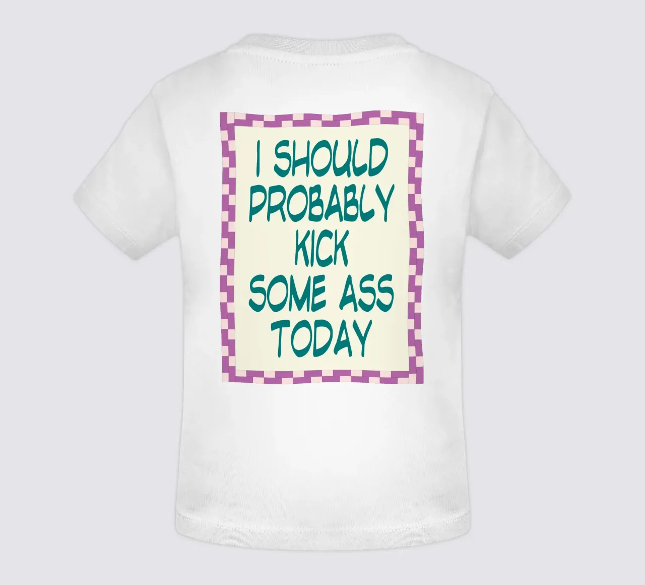 Probabilmente dovrei prendere a calci maglietta neonato da Rawghenee