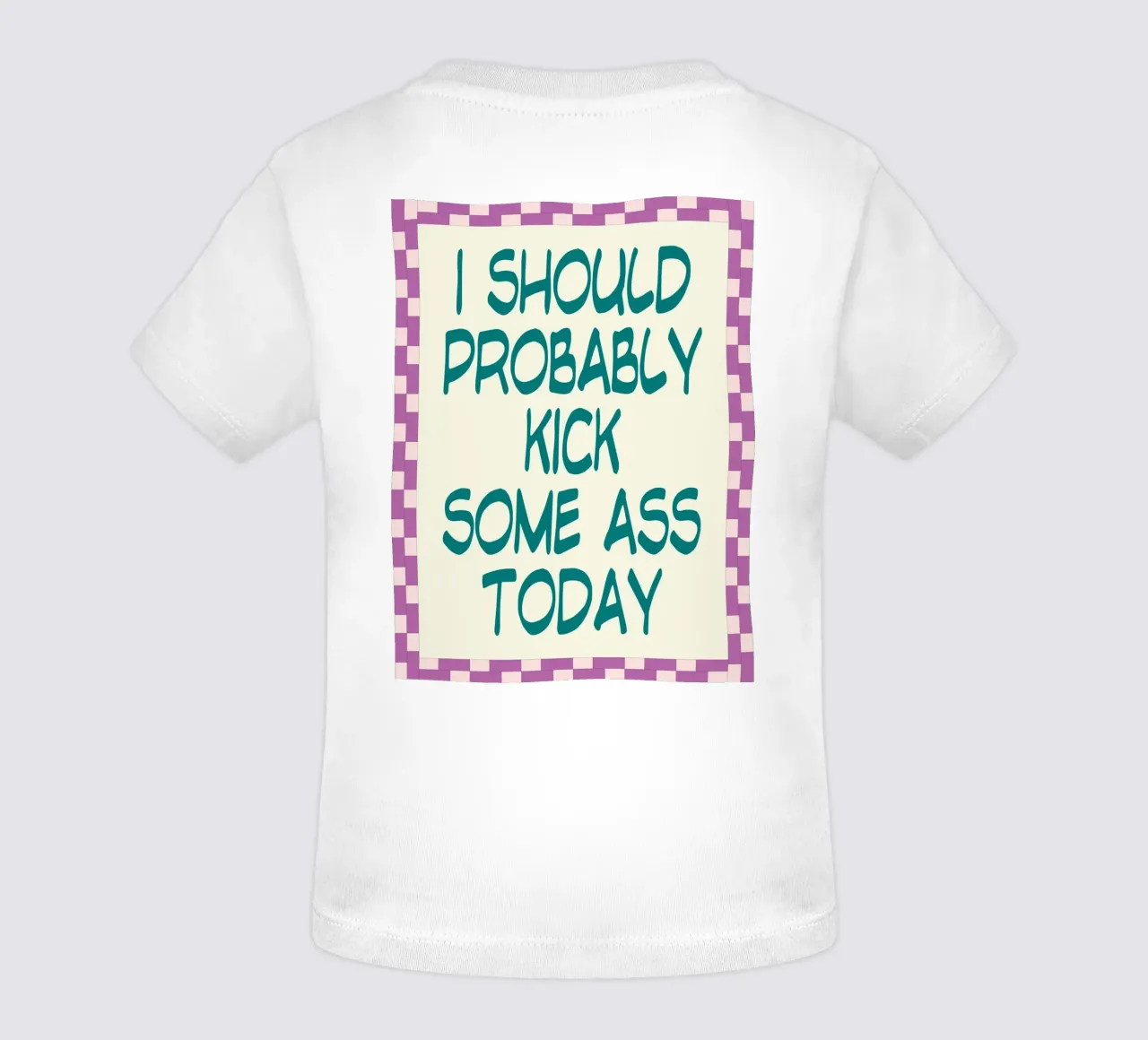 Probabilmente dovrei prendere a calci maglietta neonato da Rawghenee