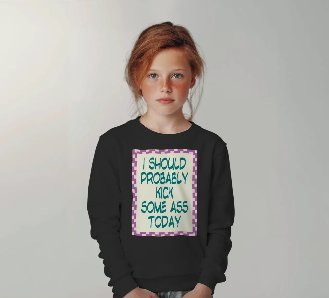 Probabilmente dovrei prendere a calci felpa bambino da Rawghenee