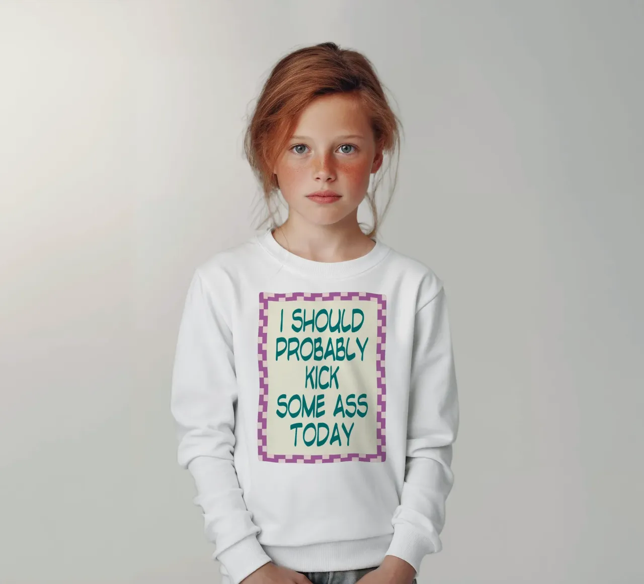 Probabilmente dovrei prendere a calci felpa bambino da Rawghenee