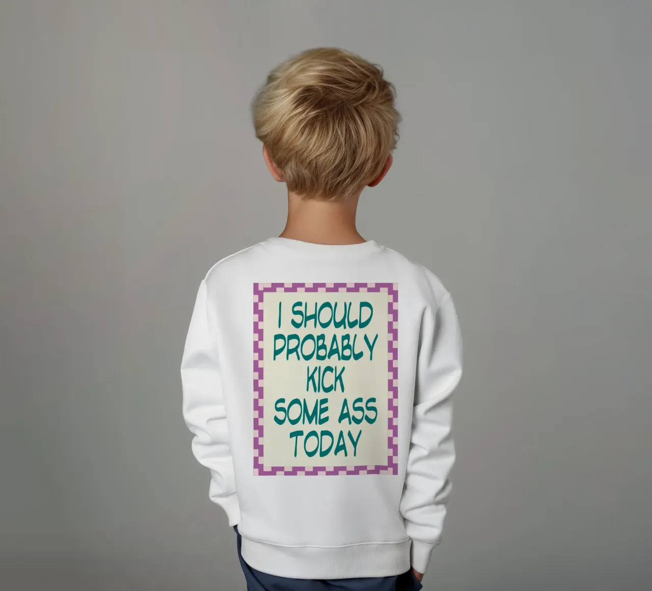 Probabilmente dovrei prendere a calci felpa bambino da Rawghenee