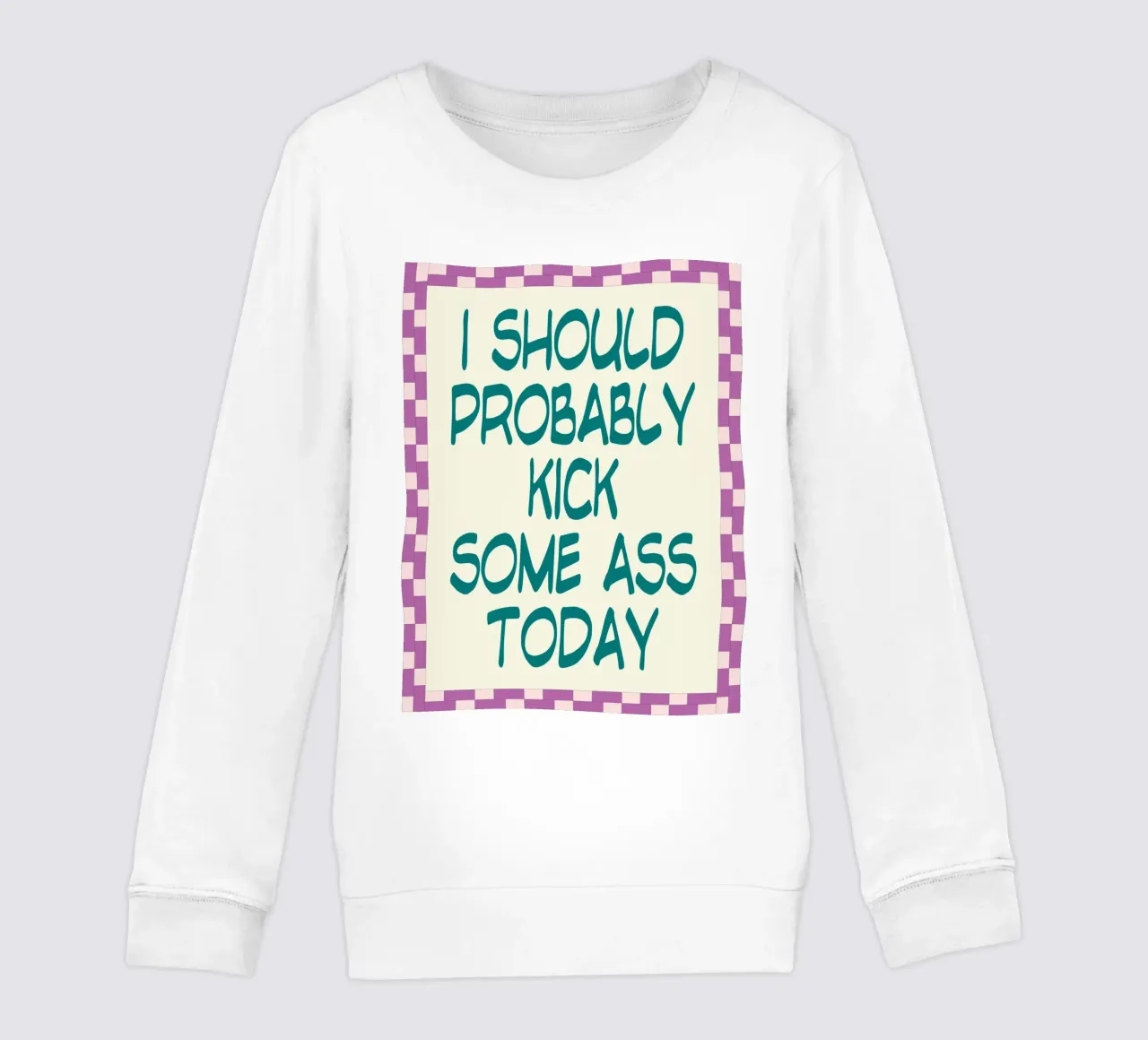 Probabilmente dovrei prendere a calci felpa bambino da Rawghenee