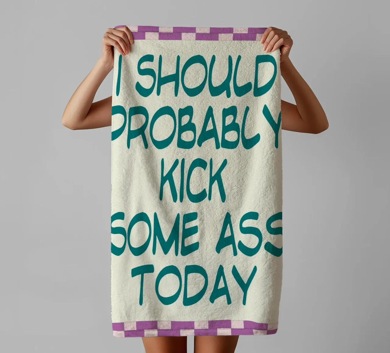 Probabilmente dovrei prendere a calci asciugamano da bagno da Rawghenee