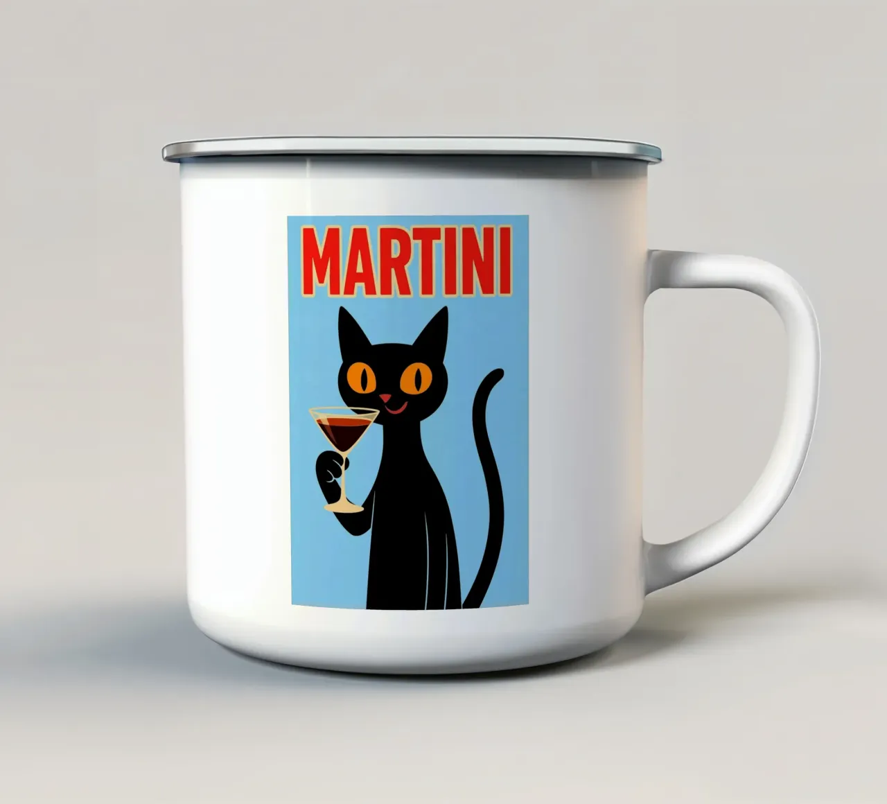 martini tazza in smalto da Rawghenee