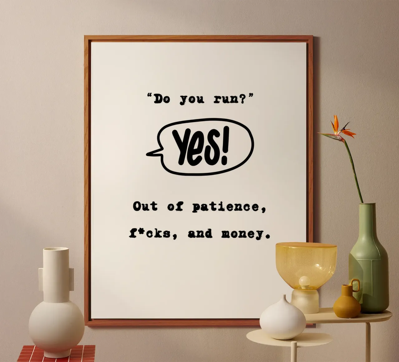 DO YOU RUN? alluminio dibond da BAWA