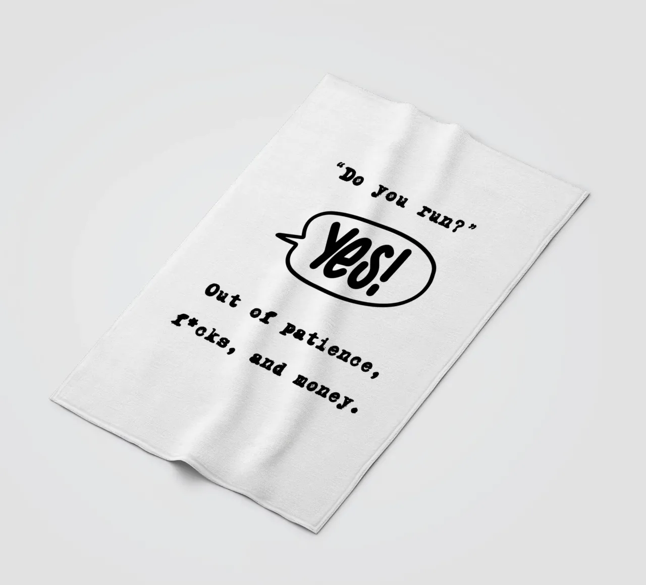 DO YOU RUN? coperta in pile da BAWA