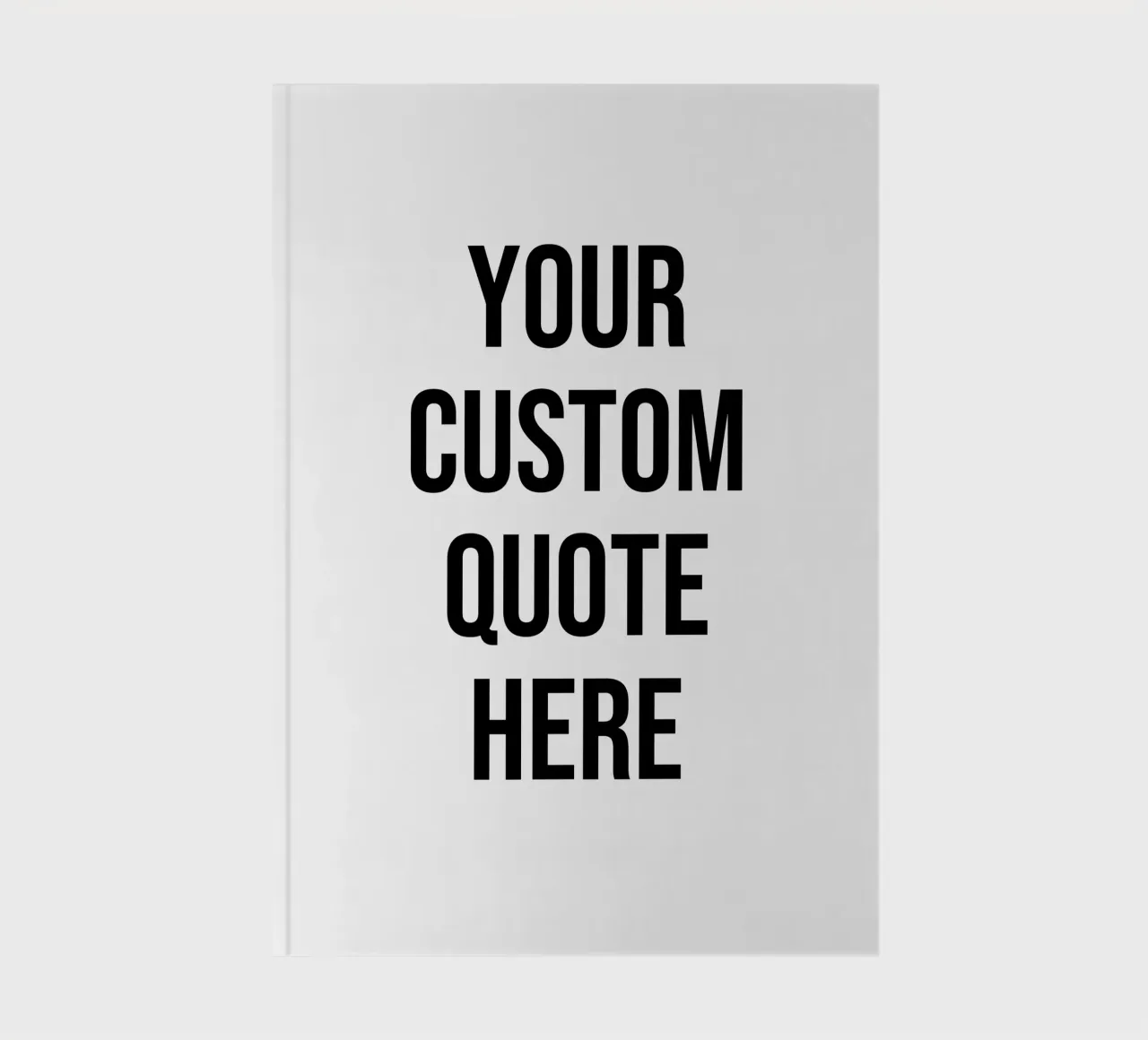 Custom/personalise Quote and background color notebook by Altruist Studio