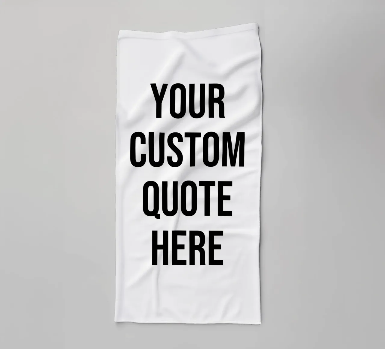 Custom/personalise Quote and background color towel by Altruist Studio