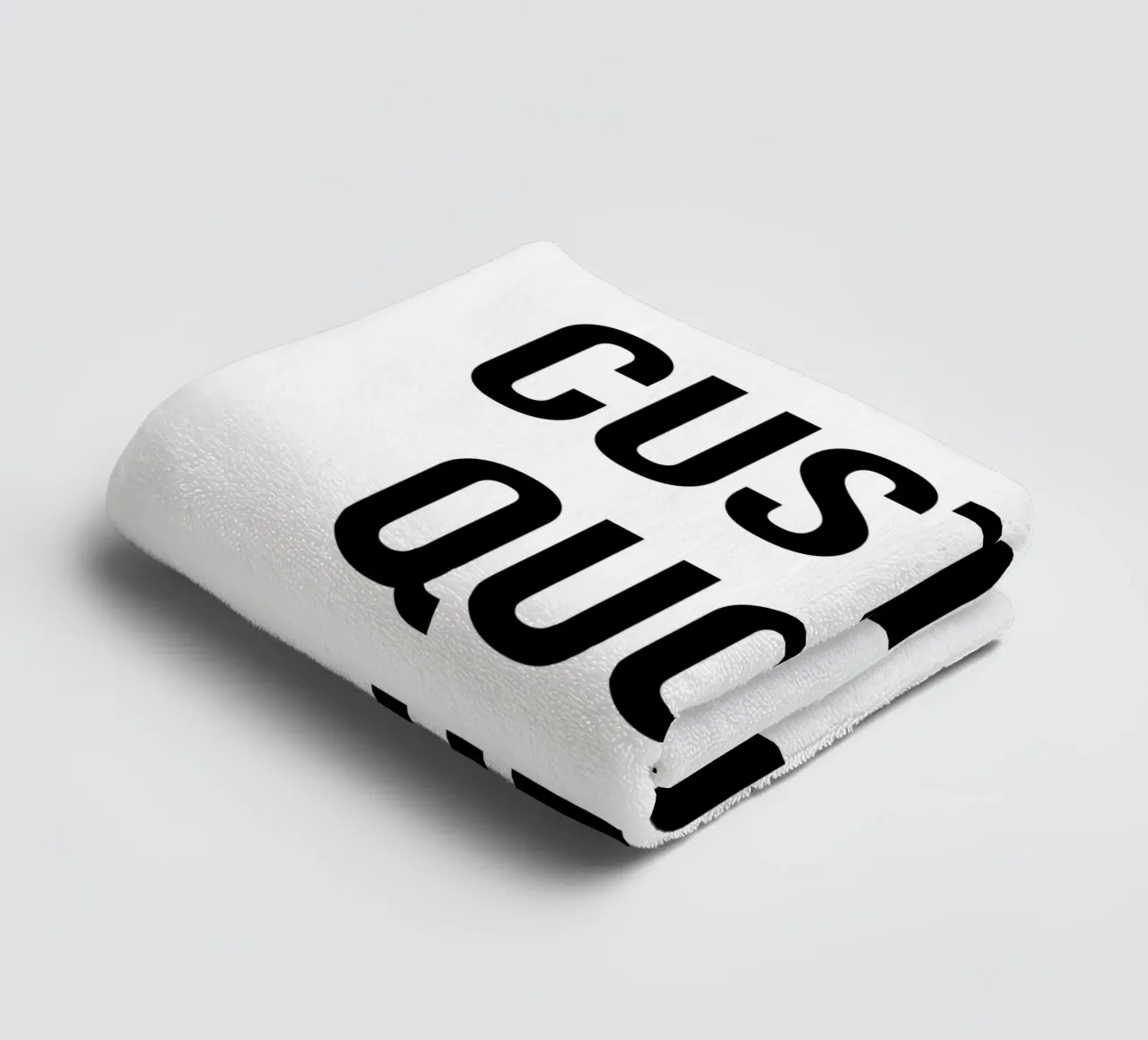 Custom/personalise Quote and background color towel by Altruist Studio