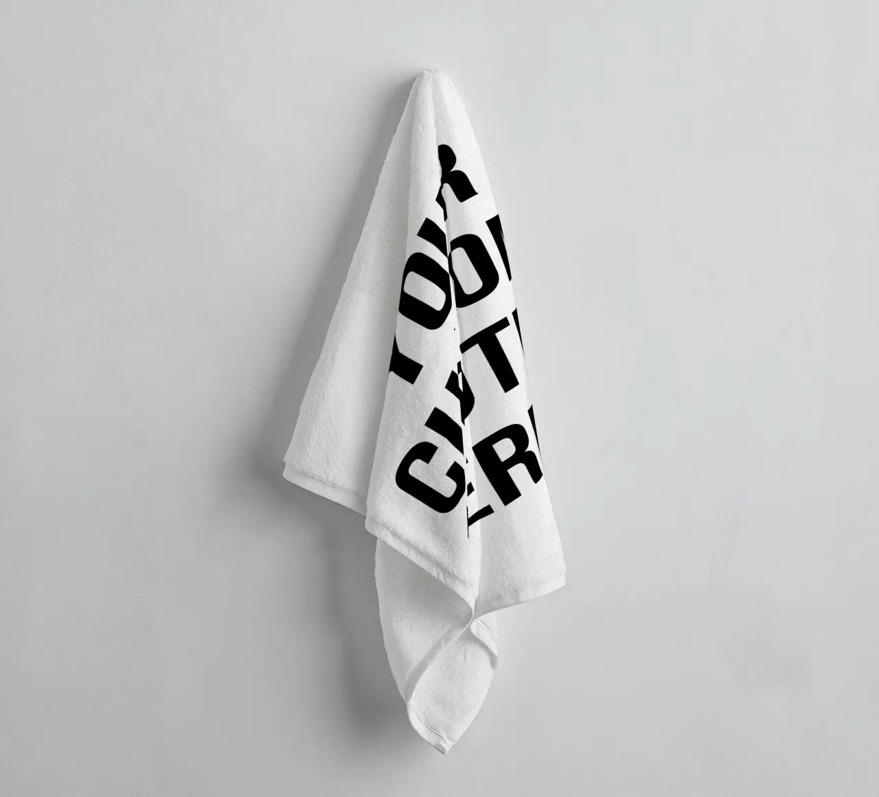 Custom/personalise Quote and background color towel by Altruist Studio