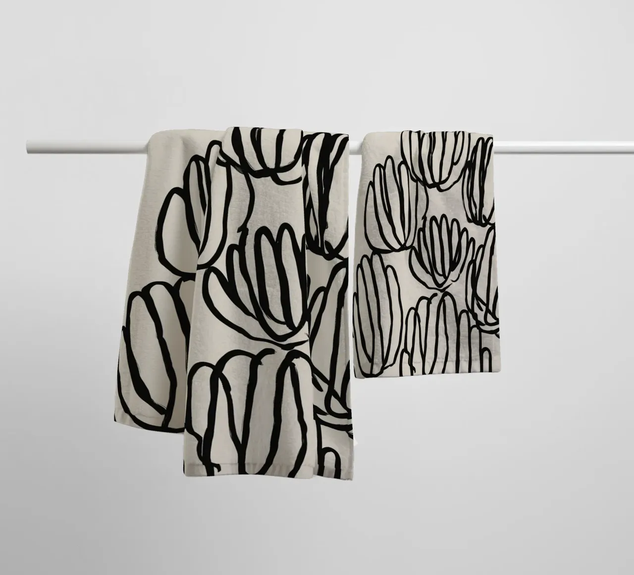 Echo Lines No 38 asciugamano da bagno da treechild