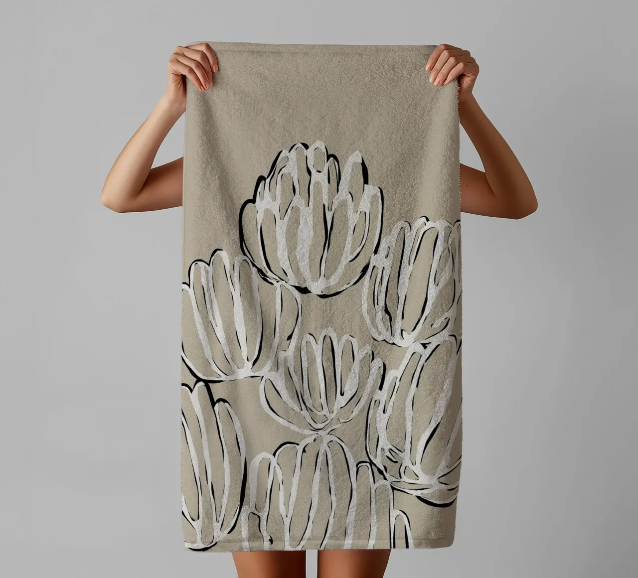 Echo Lines No 39 asciugamano da bagno da treechild