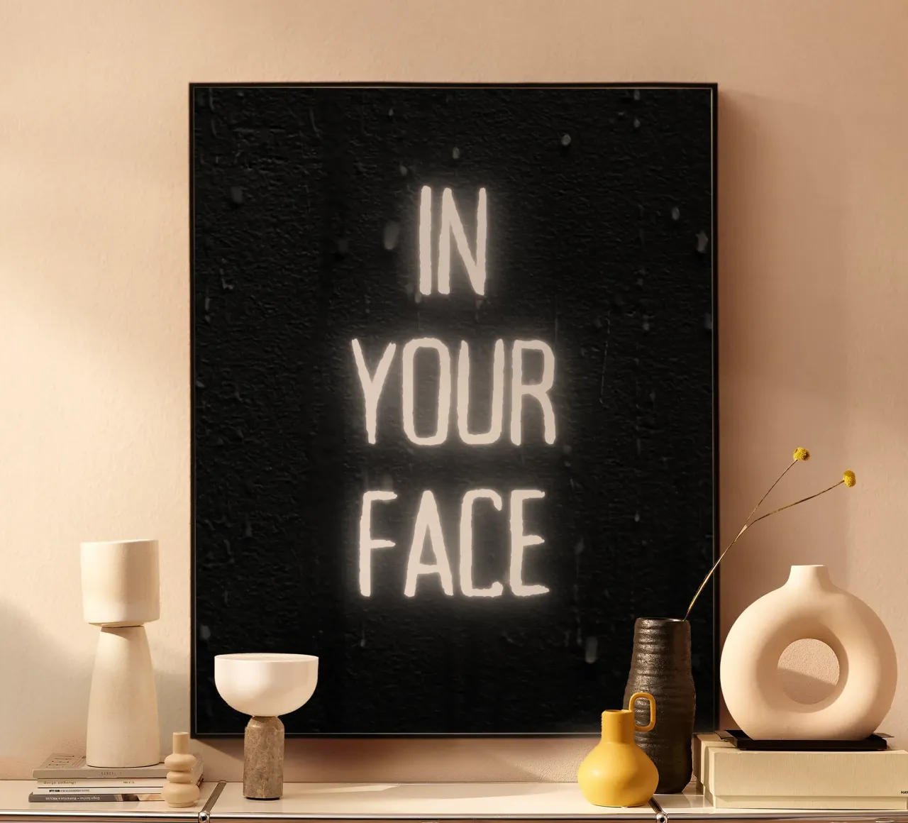 IN YOUR FACE plexiglass da BAWA