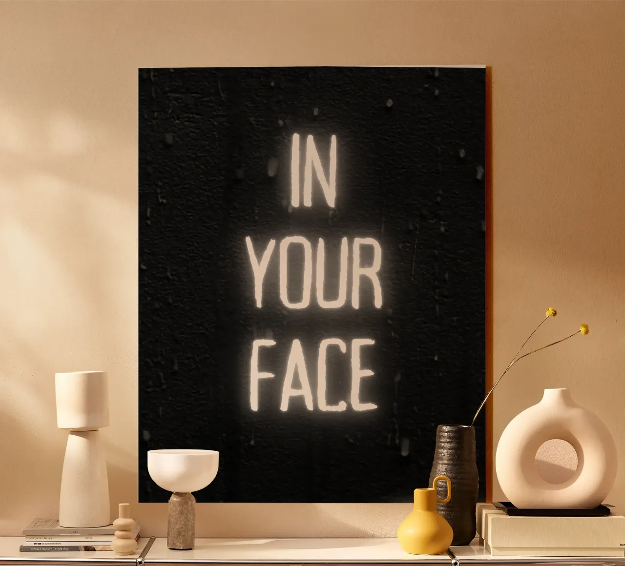 IN YOUR FACE plexiglass da BAWA