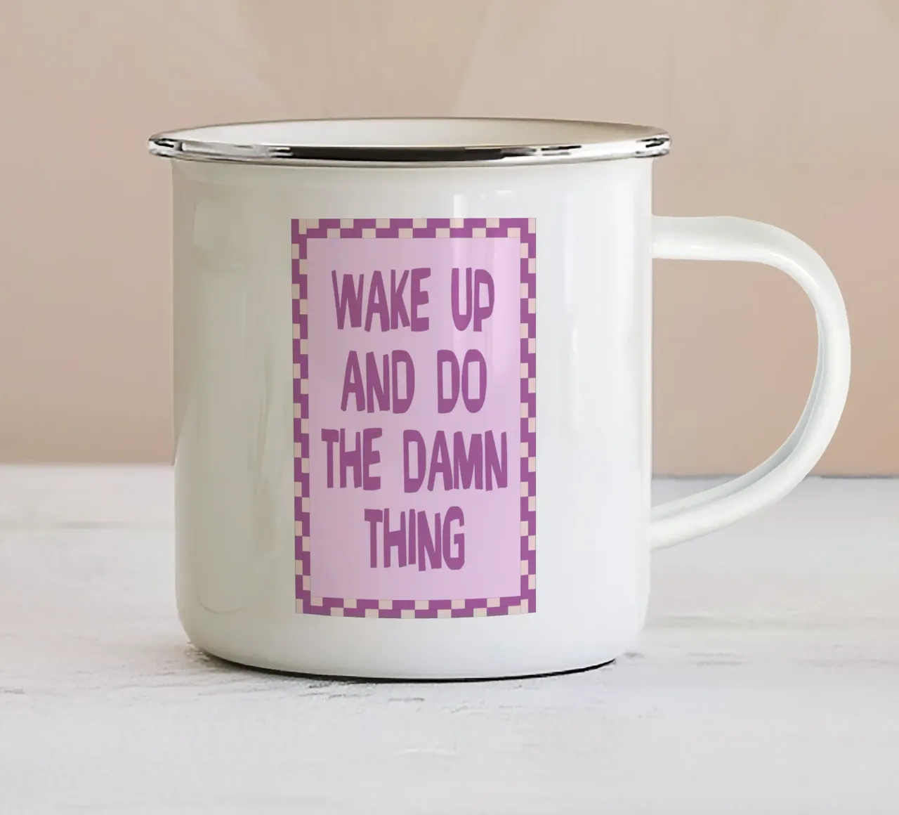 le maledette cose tazza in smalto da Rawghenee