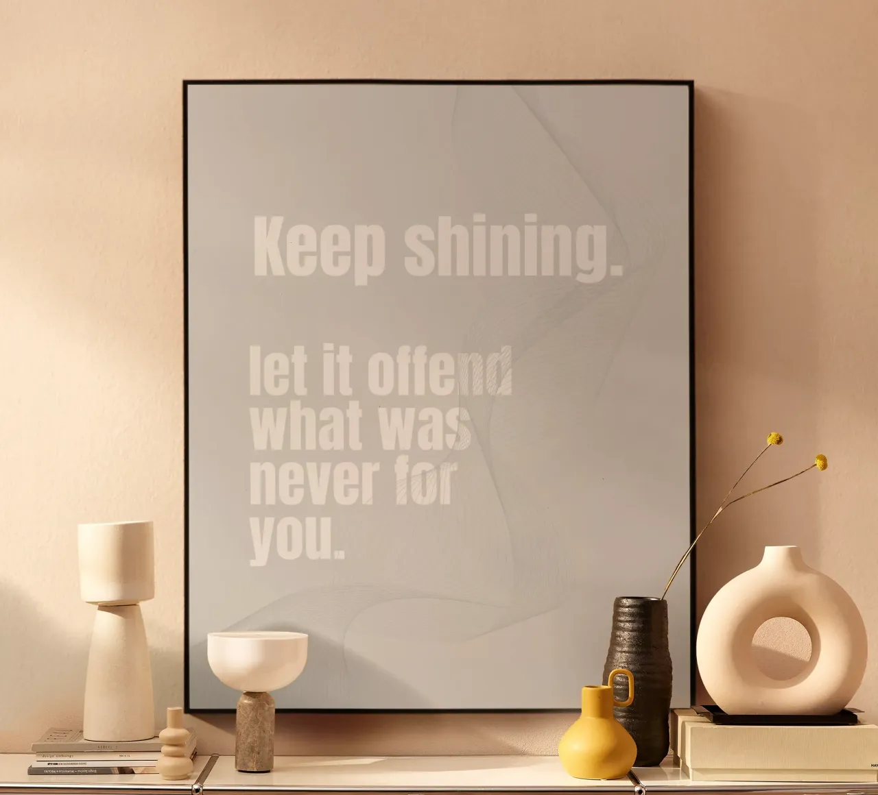 KEEP SHINING plexiglass da BAWA