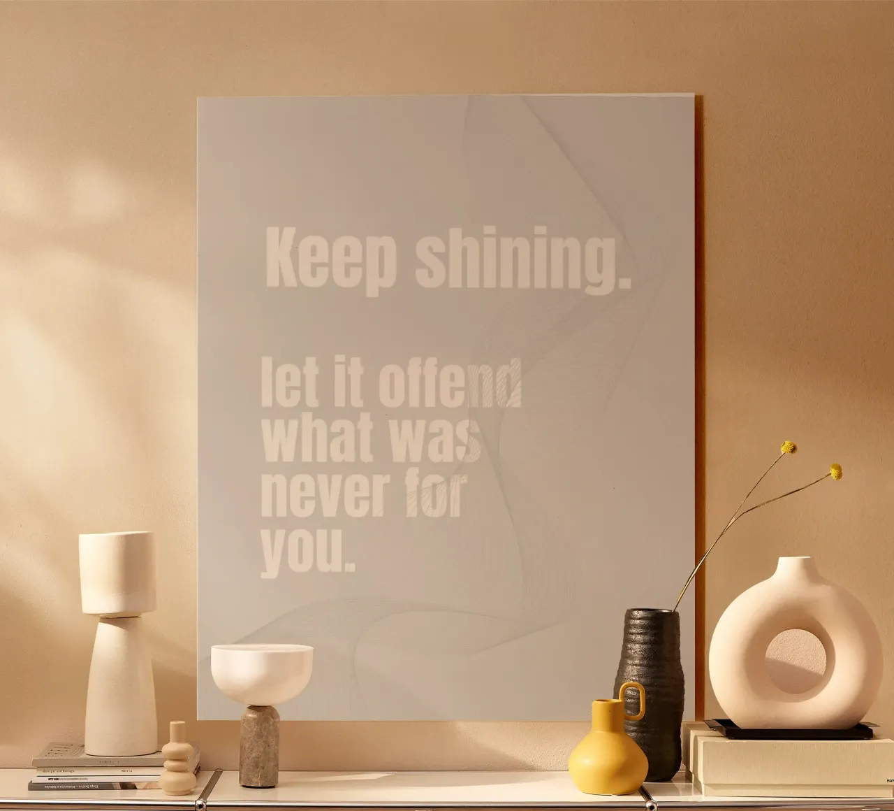 KEEP SHINING plexiglass da BAWA