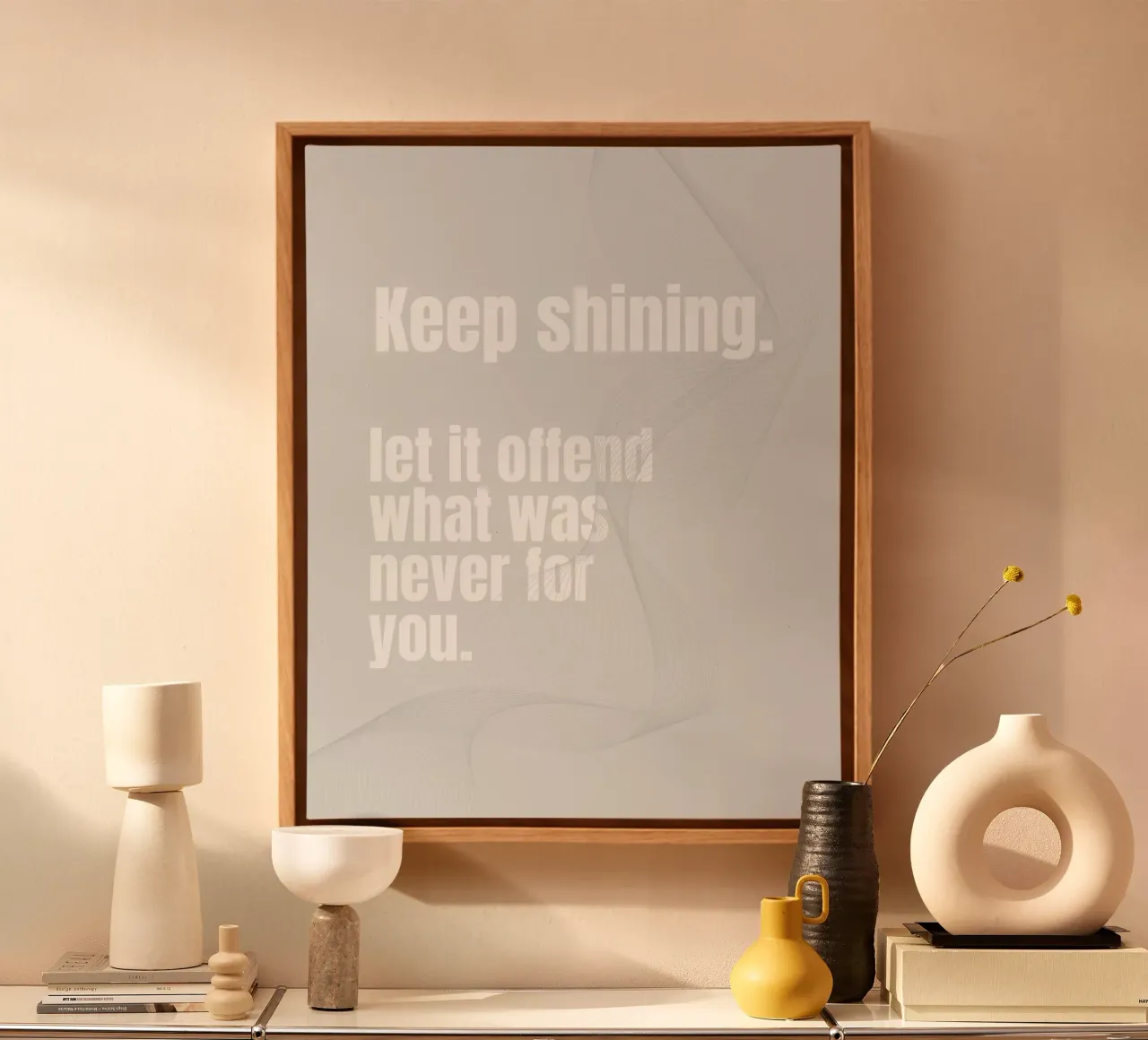 KEEP SHINING tela da BAWA