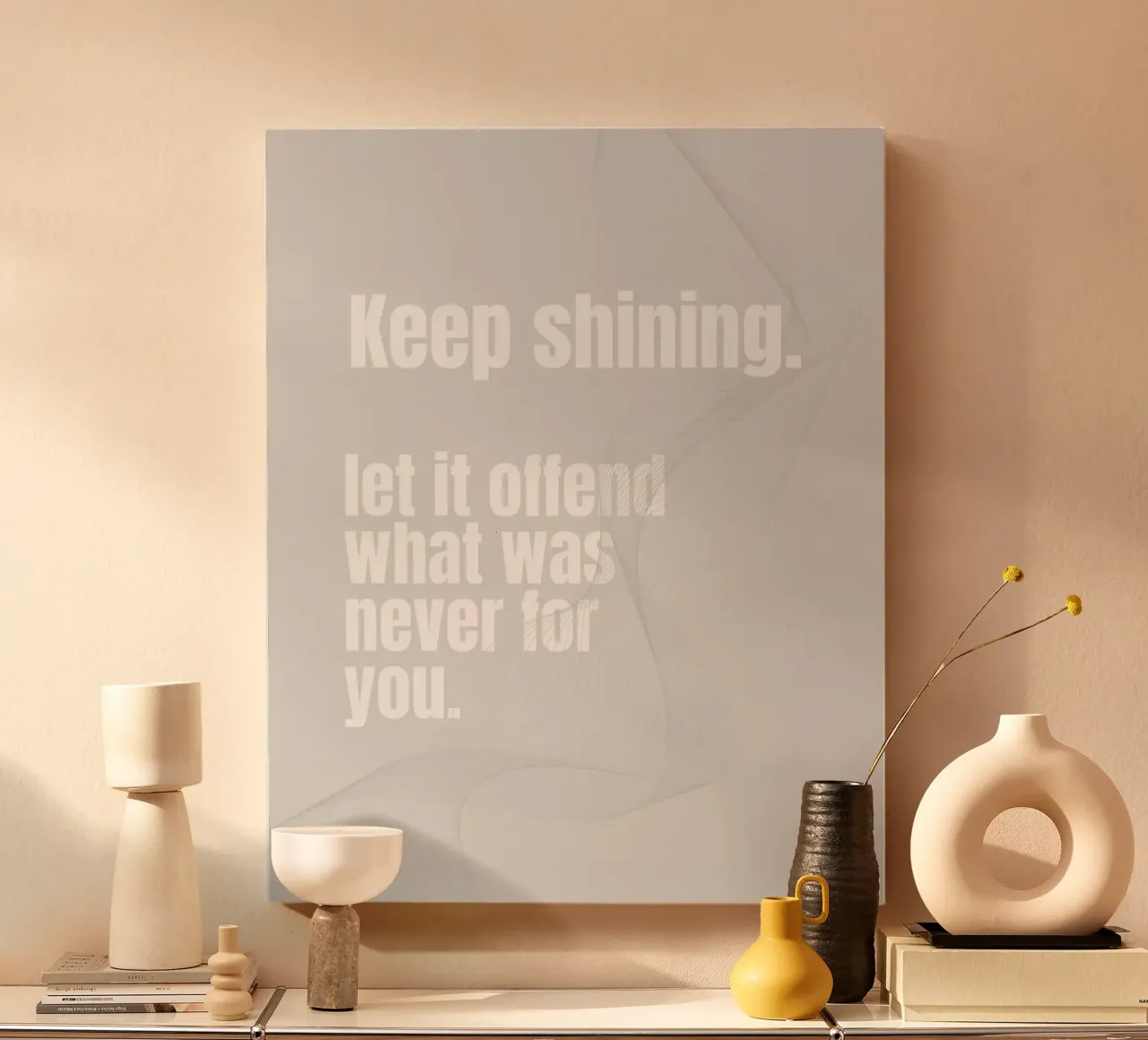 KEEP SHINING tela da BAWA