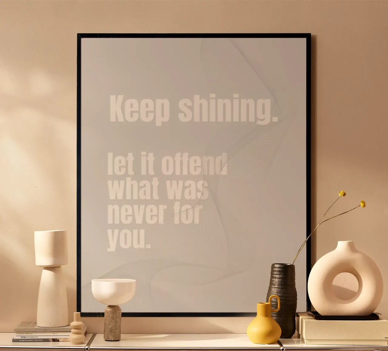 KEEP SHINING poster da BAWA