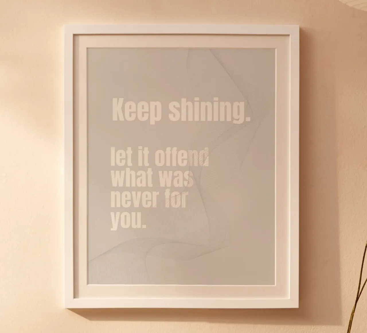 KEEP SHINING poster da BAWA