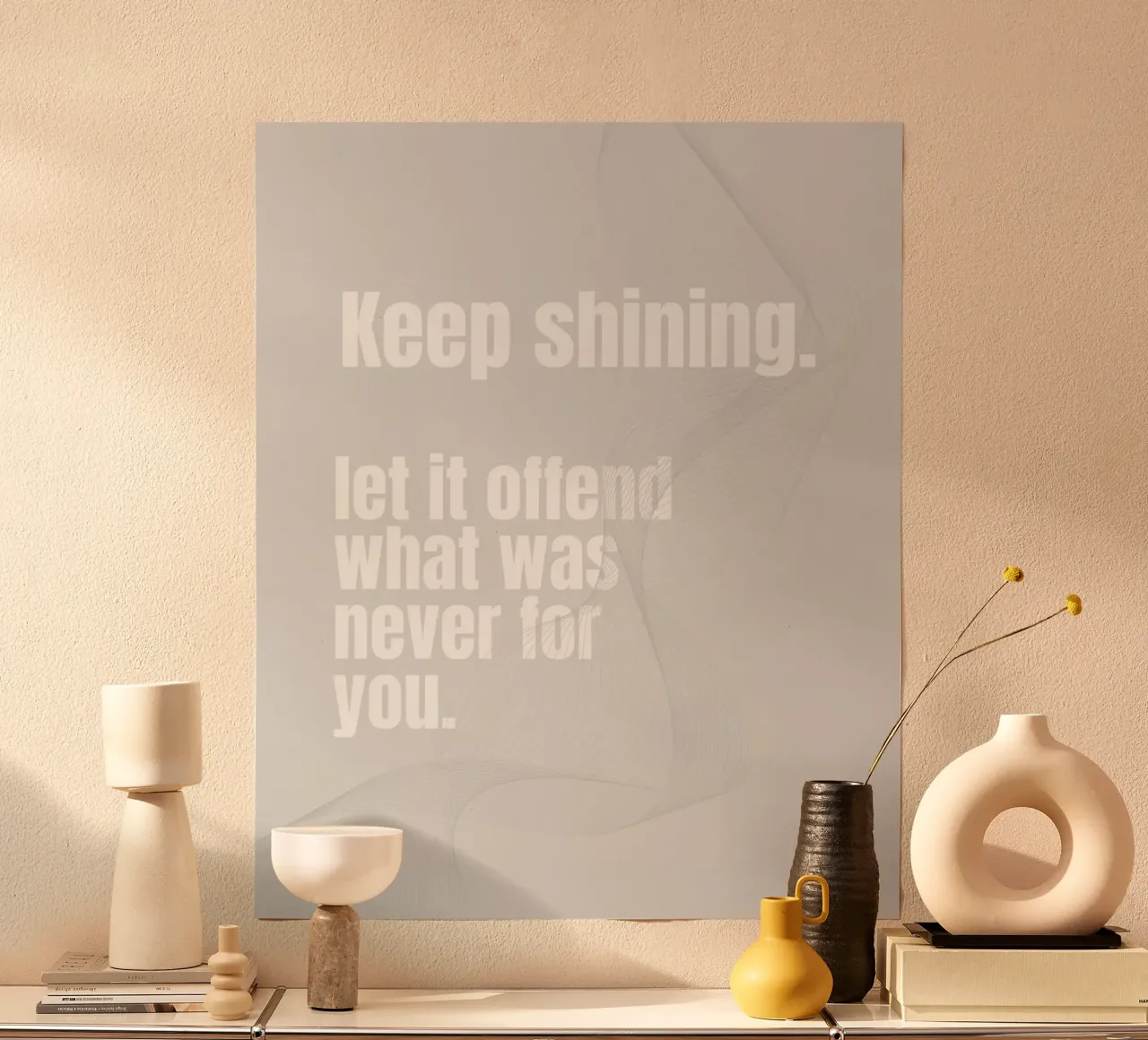 KEEP SHINING poster da BAWA