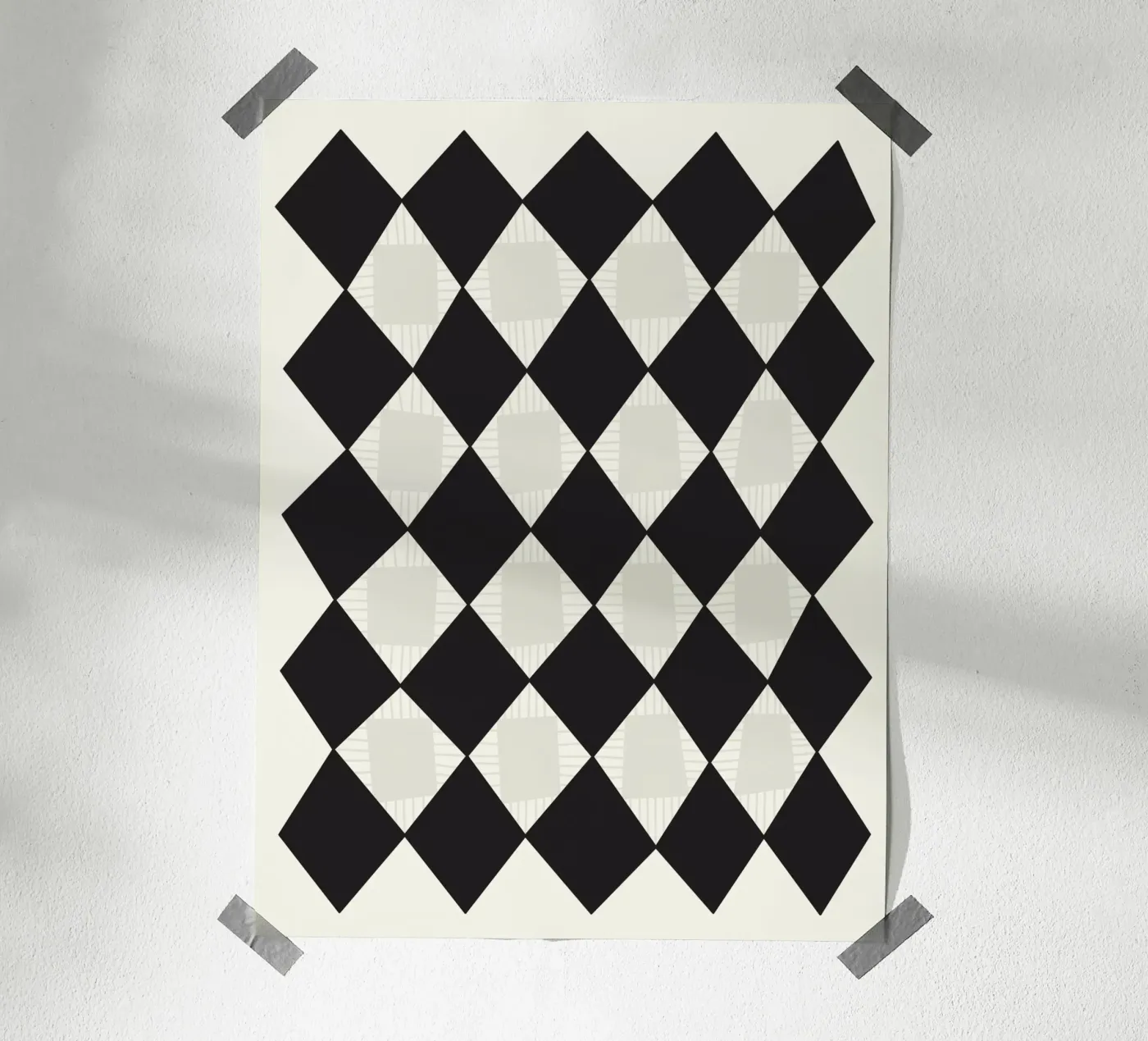 Square - Rhomb Poster von Lidia Blomgren