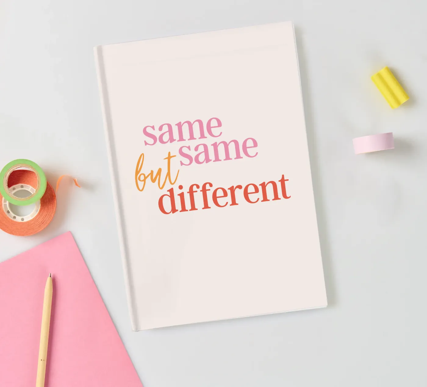 Same same but different carnet de notes de studio stine