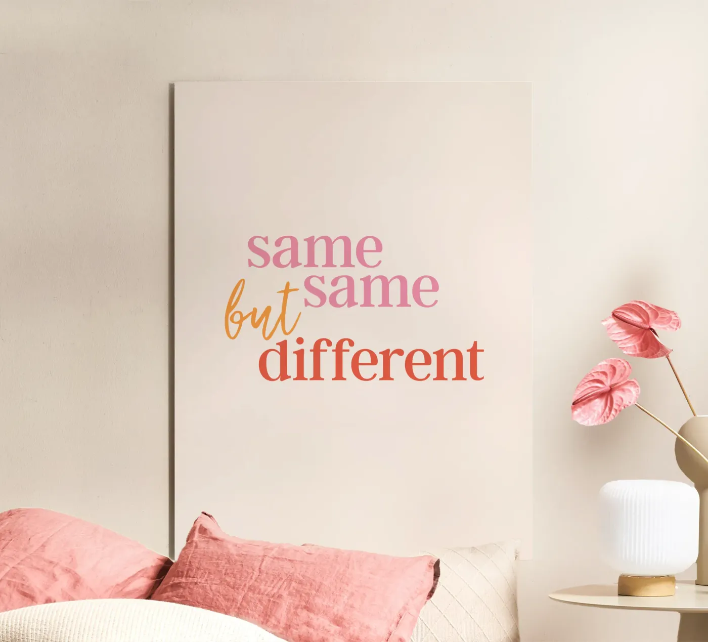 Same same but different aluminium-dibond van studio stine