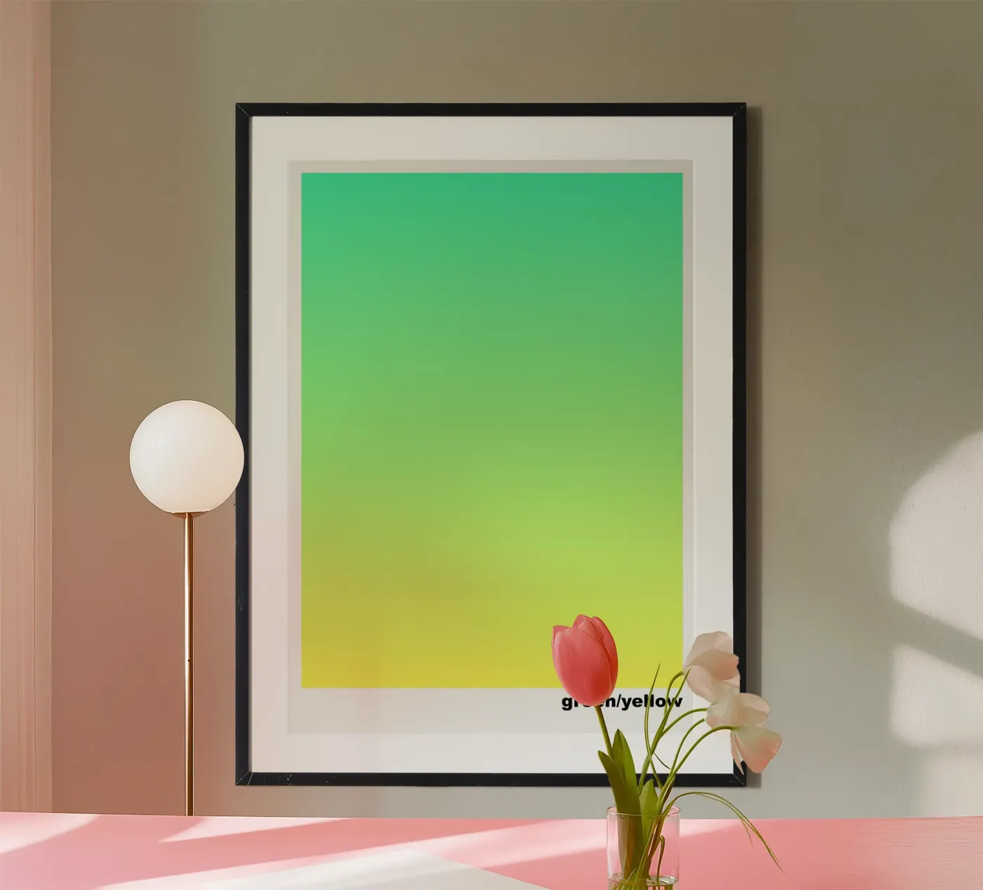 green/yellow poster da lookingforsunrays