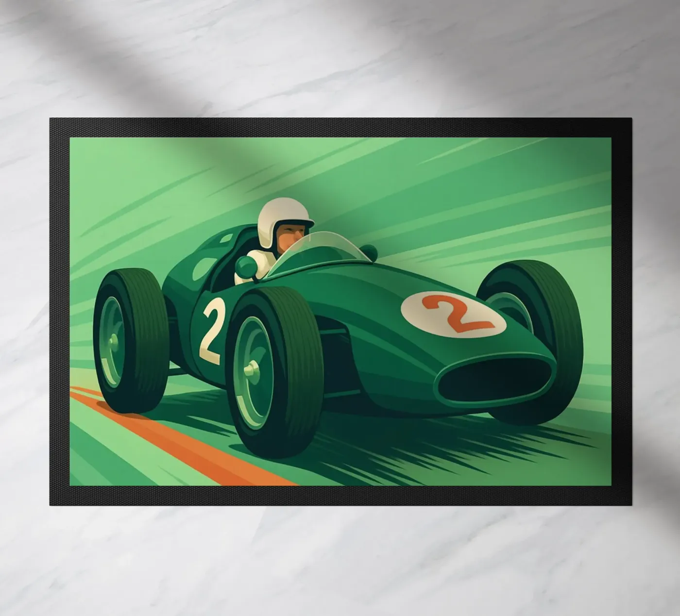 vintage car deurmat van Rawghenee