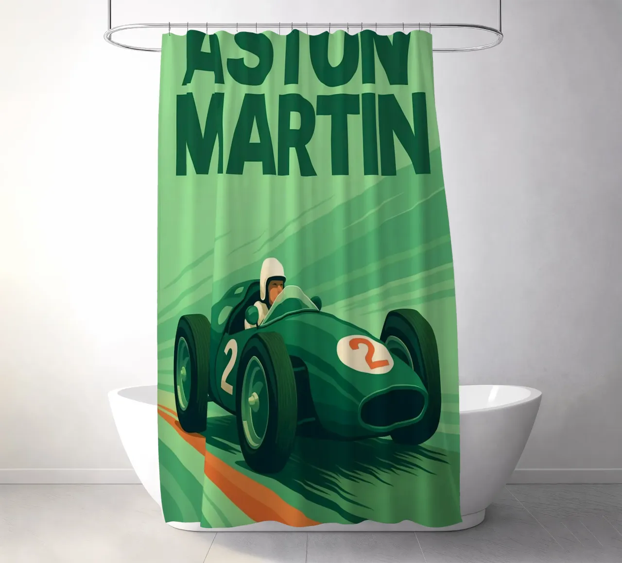 Oldtimer Duschvorhang von Rawghenee