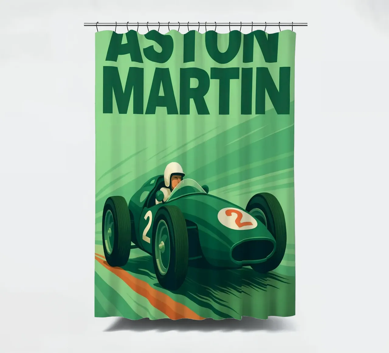 Oldtimer Duschvorhang von Rawghenee