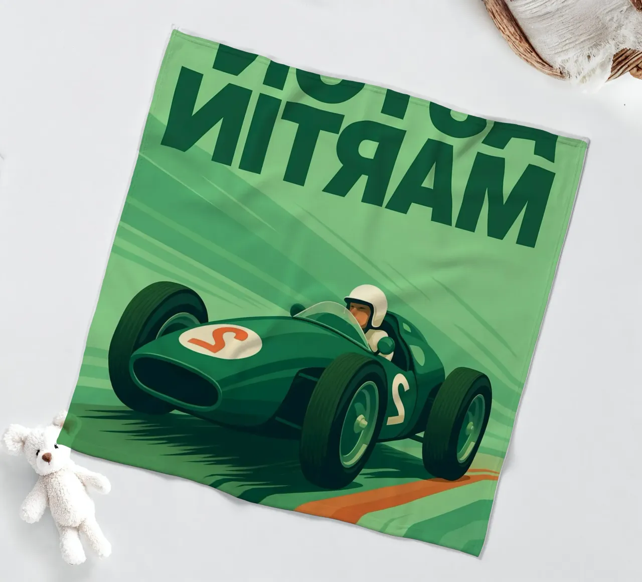 Oldtimer Fleecedecke von Rawghenee