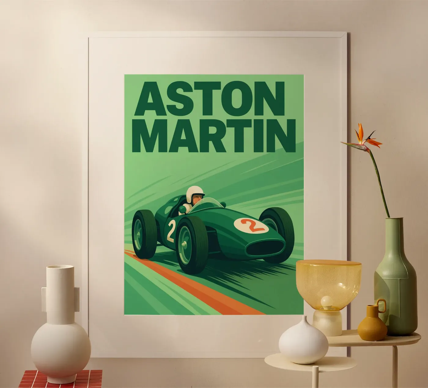 vintage car poster de Rawghenee