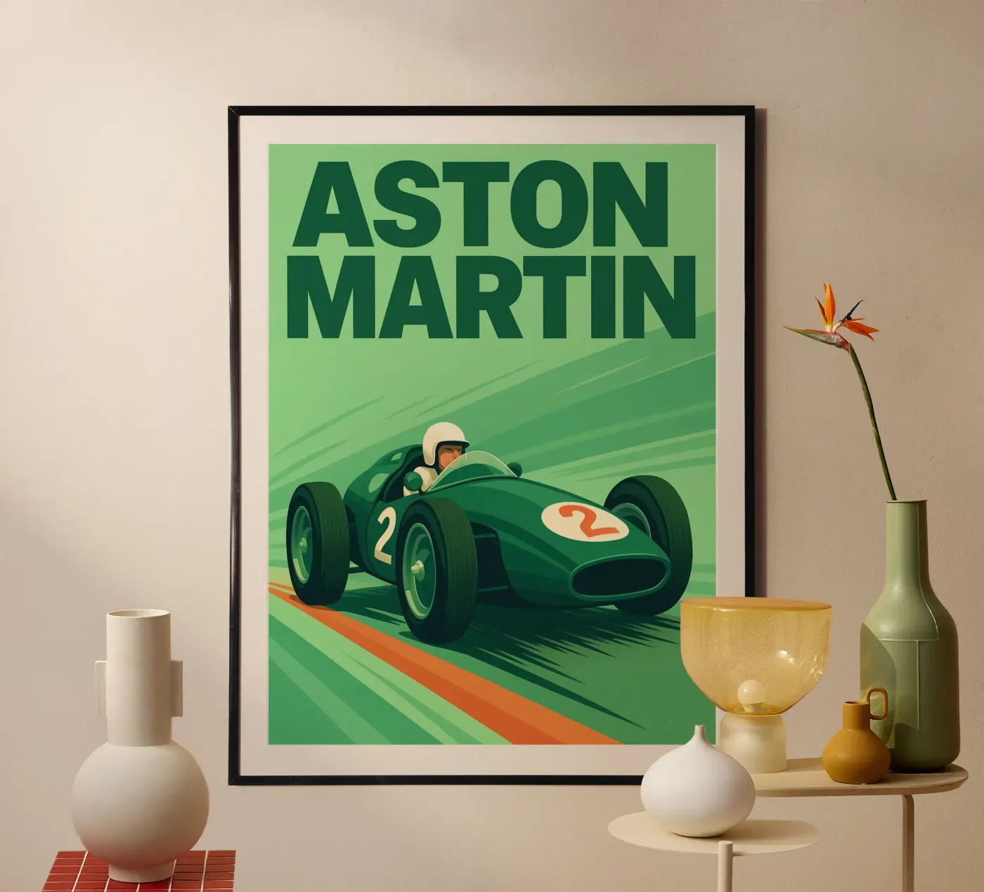 vintage car poster de Rawghenee