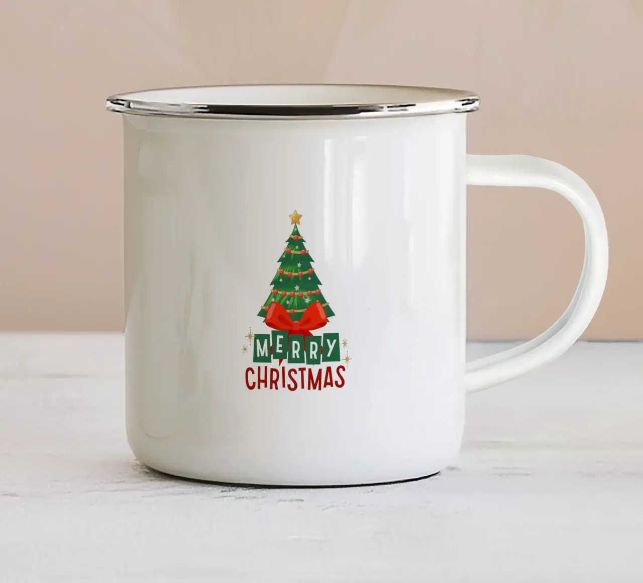 MERRY CHRISTMAS 04 tazza in smalto da Christmas Gift Shop