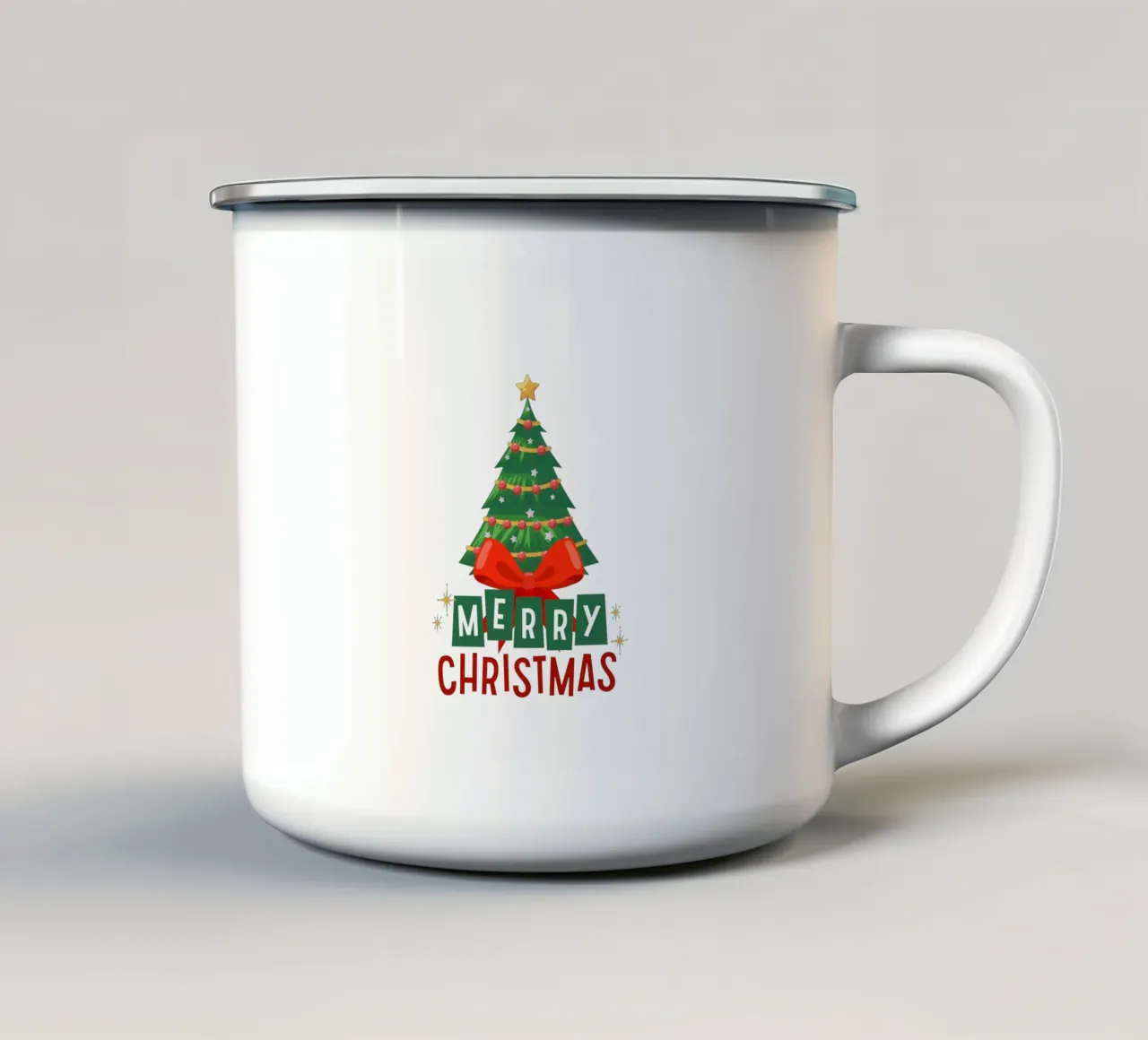 MERRY CHRISTMAS 04 tazza in smalto da Christmas Gift Shop