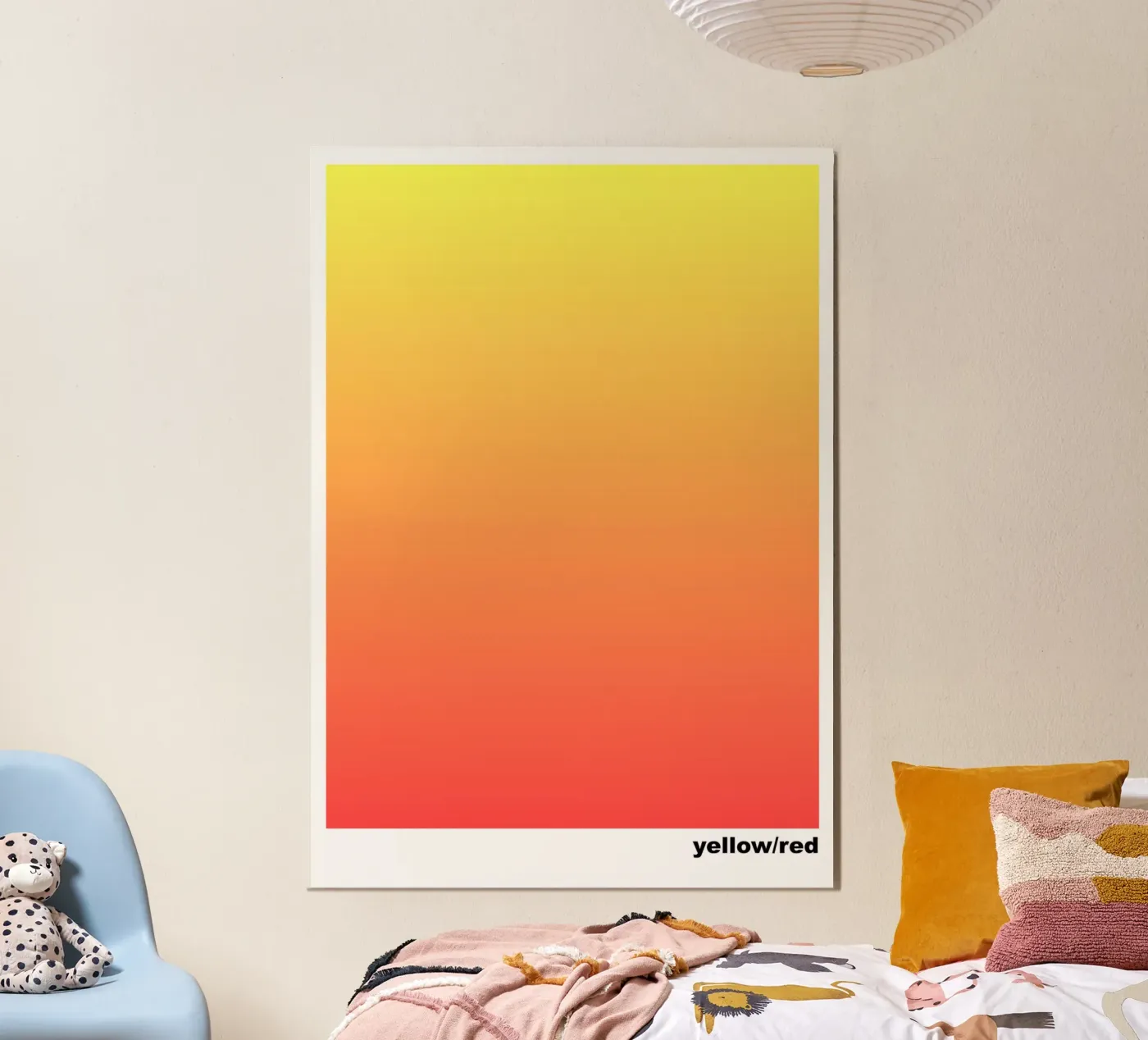 yellow/red poster by lookingforsunrays