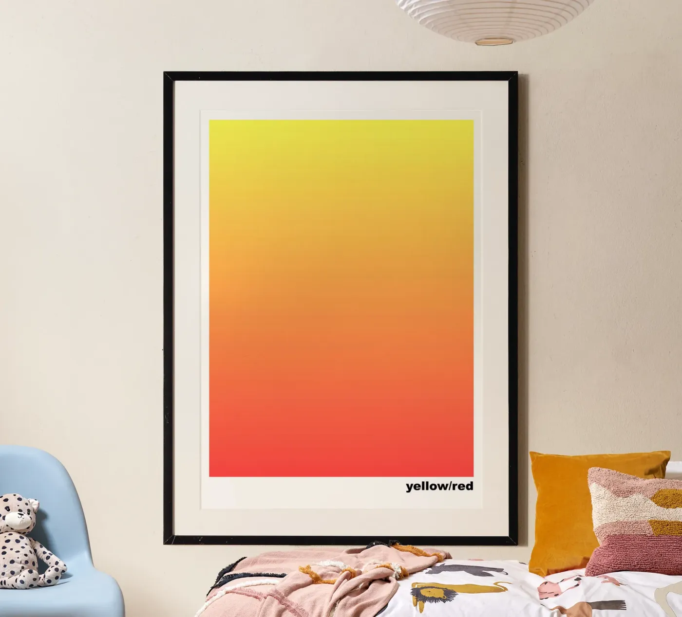 yellow/red poster by lookingforsunrays