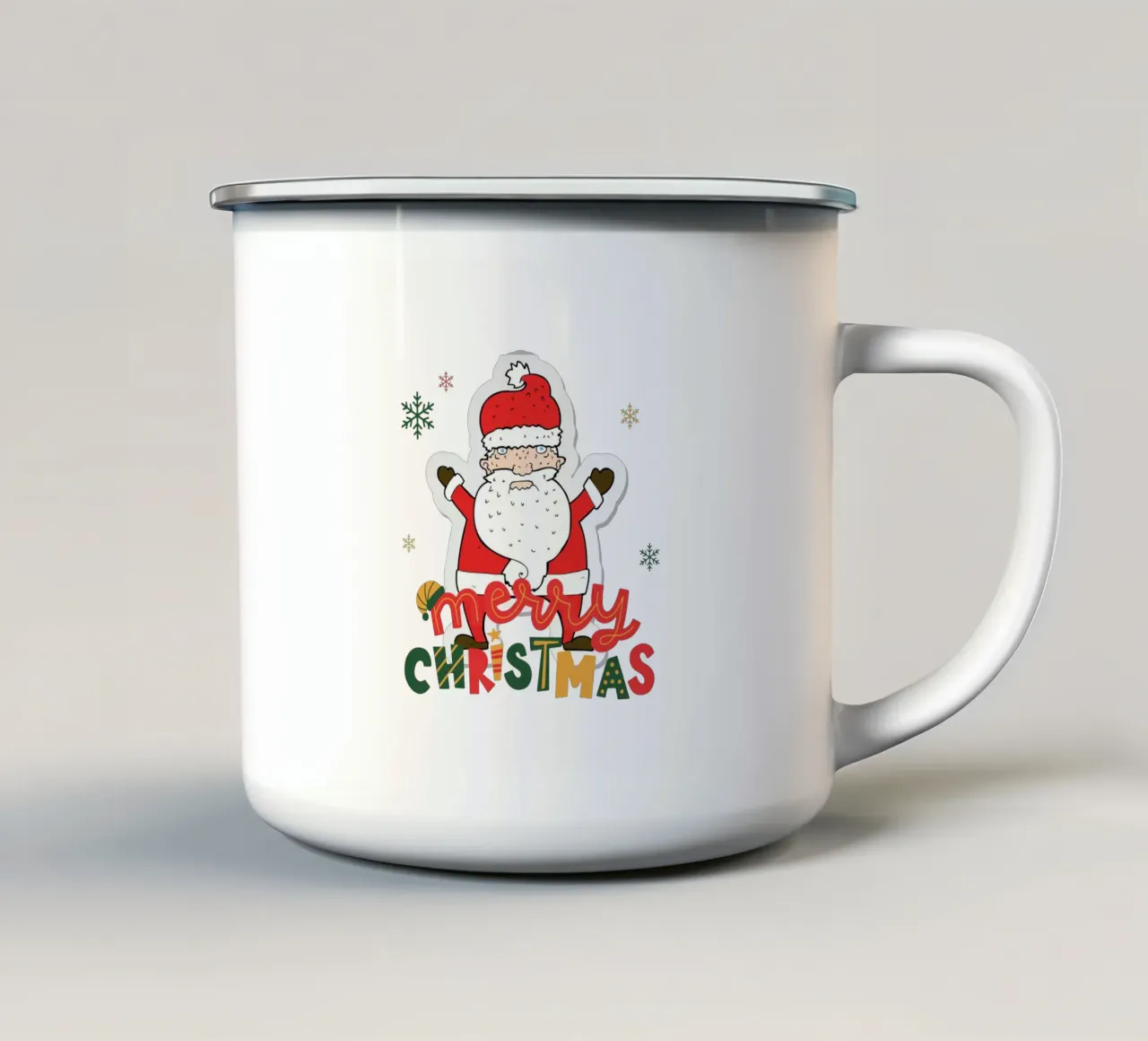 MERRY CHRISTMAS 05 tazza in smalto da Christmas Gift Shop