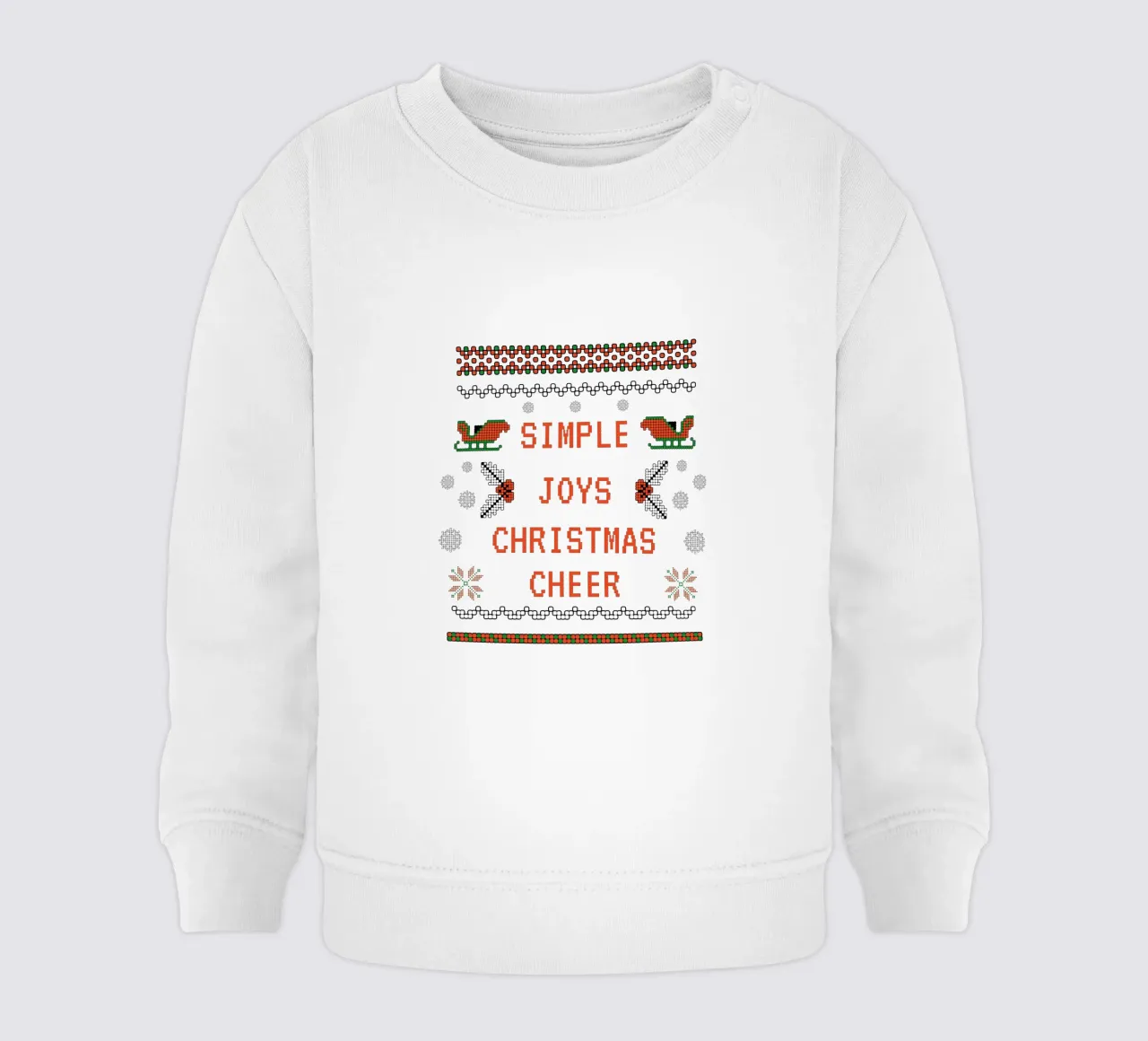 SIMPLE JOYS CHRISTMAS CHEERS felpa neonato da Christmas Gift Shop