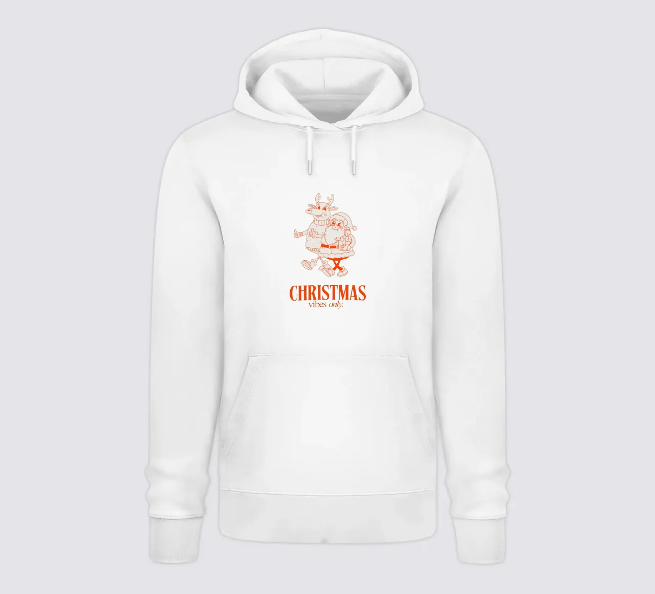 CHRISTMAS VIBES ONLY felpa con cappuccio da Christmas Gift Shop