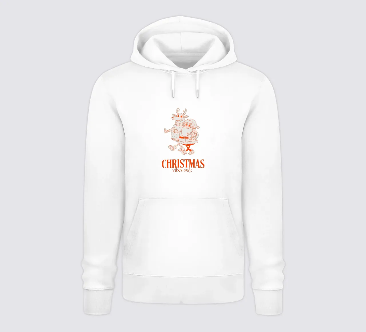 CHRISTMAS VIBES ONLY felpa con cappuccio da Christmas Gift Shop