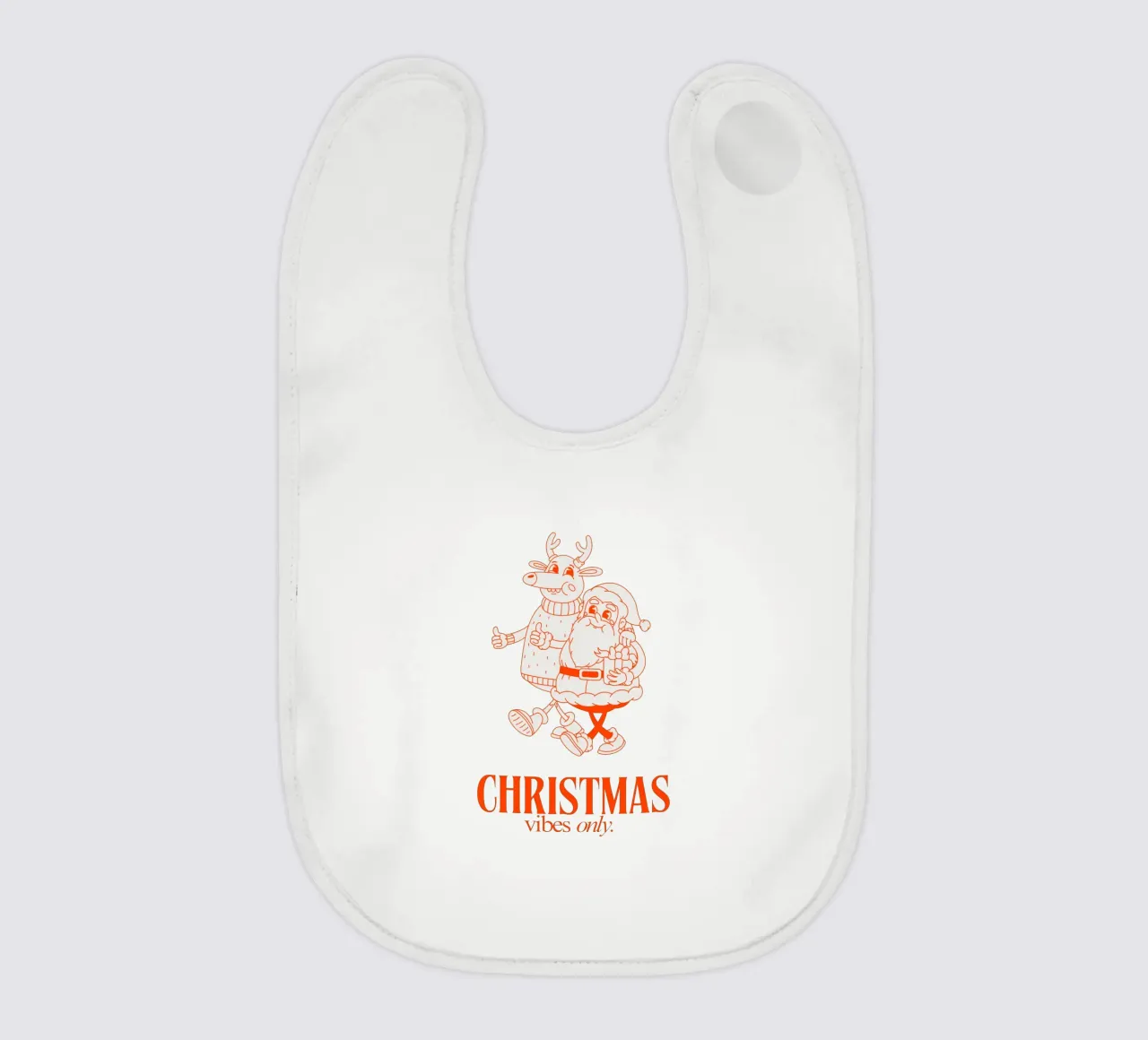 CHRISTMAS VIBES ONLY baby bib by Christmas Gift Shop