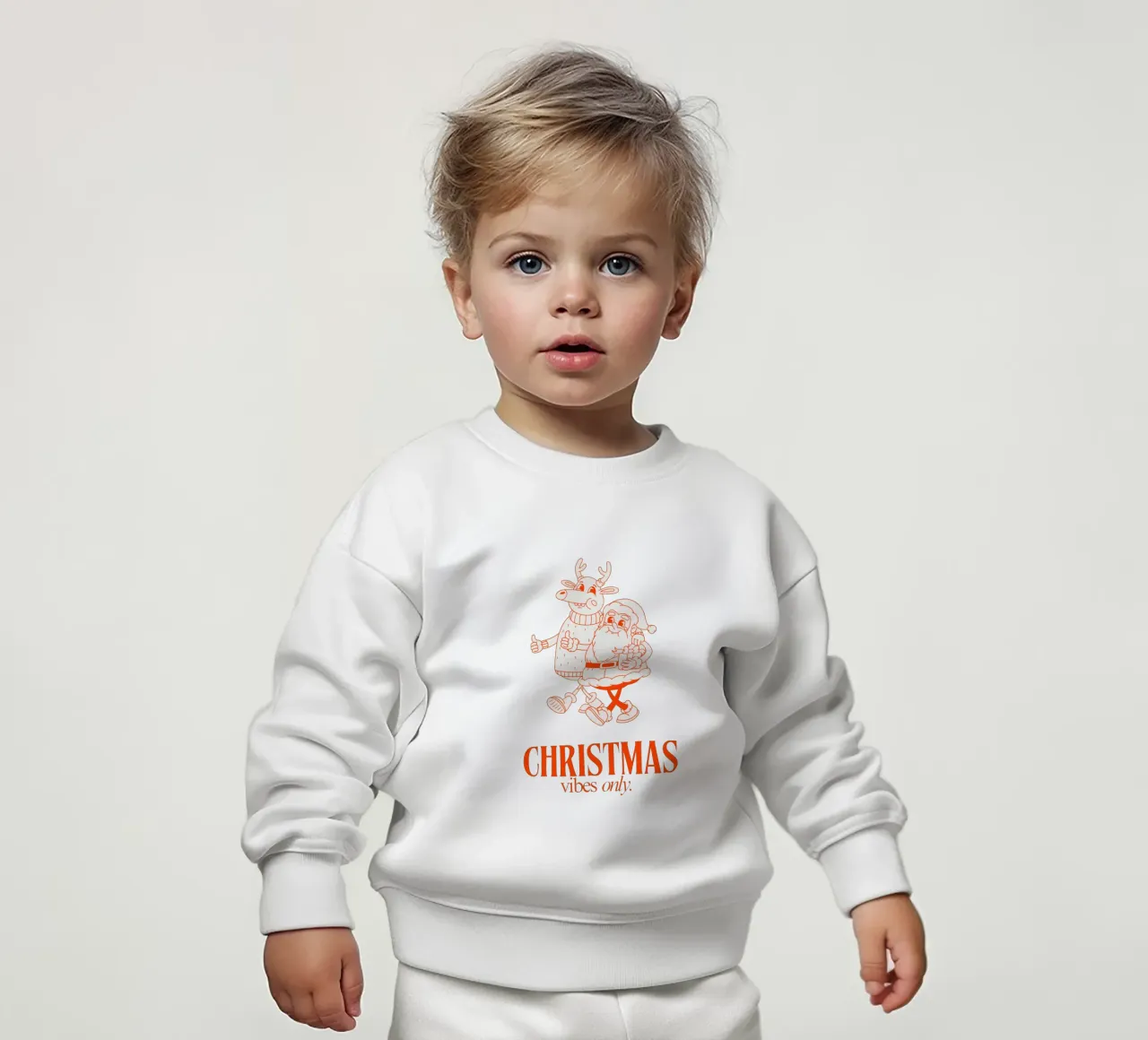 CHRISTMAS VIBES ONLY felpa neonato da Christmas Gift Shop