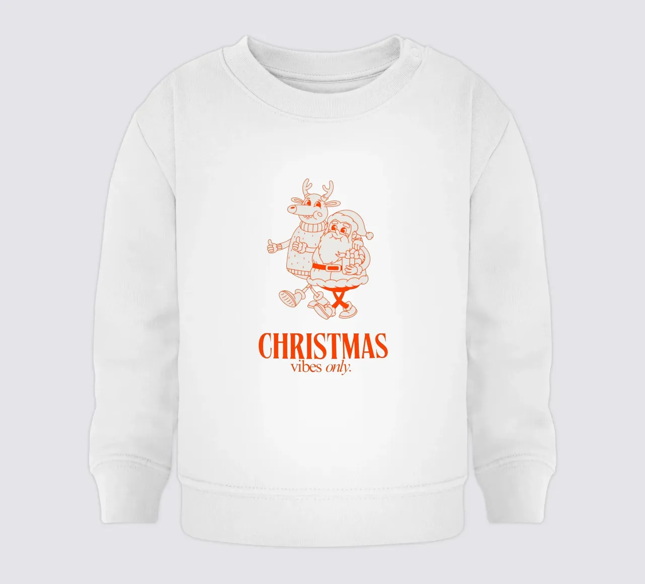 CHRISTMAS VIBES ONLY felpa neonato da Christmas Gift Shop